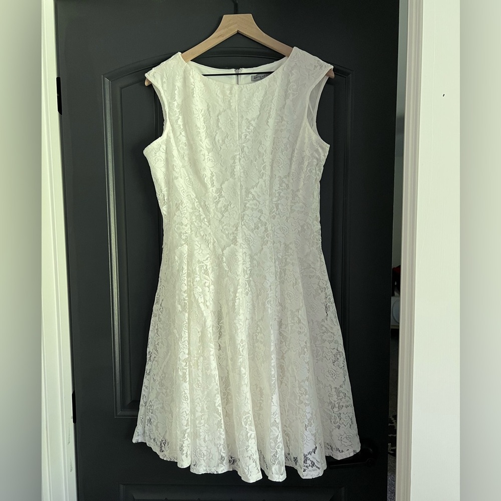 White lace dress
